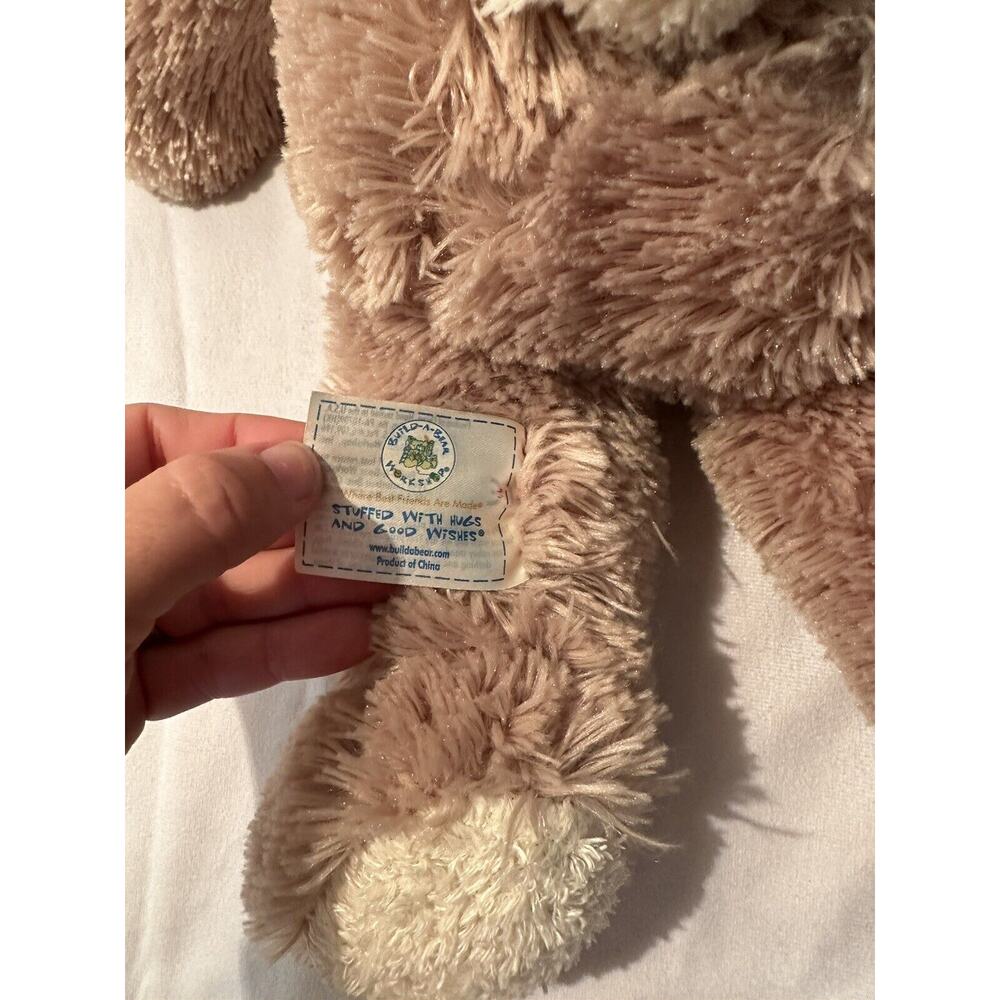 Build A Bear BAB 20" Plush Tan Bunny Rabbitt Posable Ears Pre-Loved Cudly - Picture 4 of 6